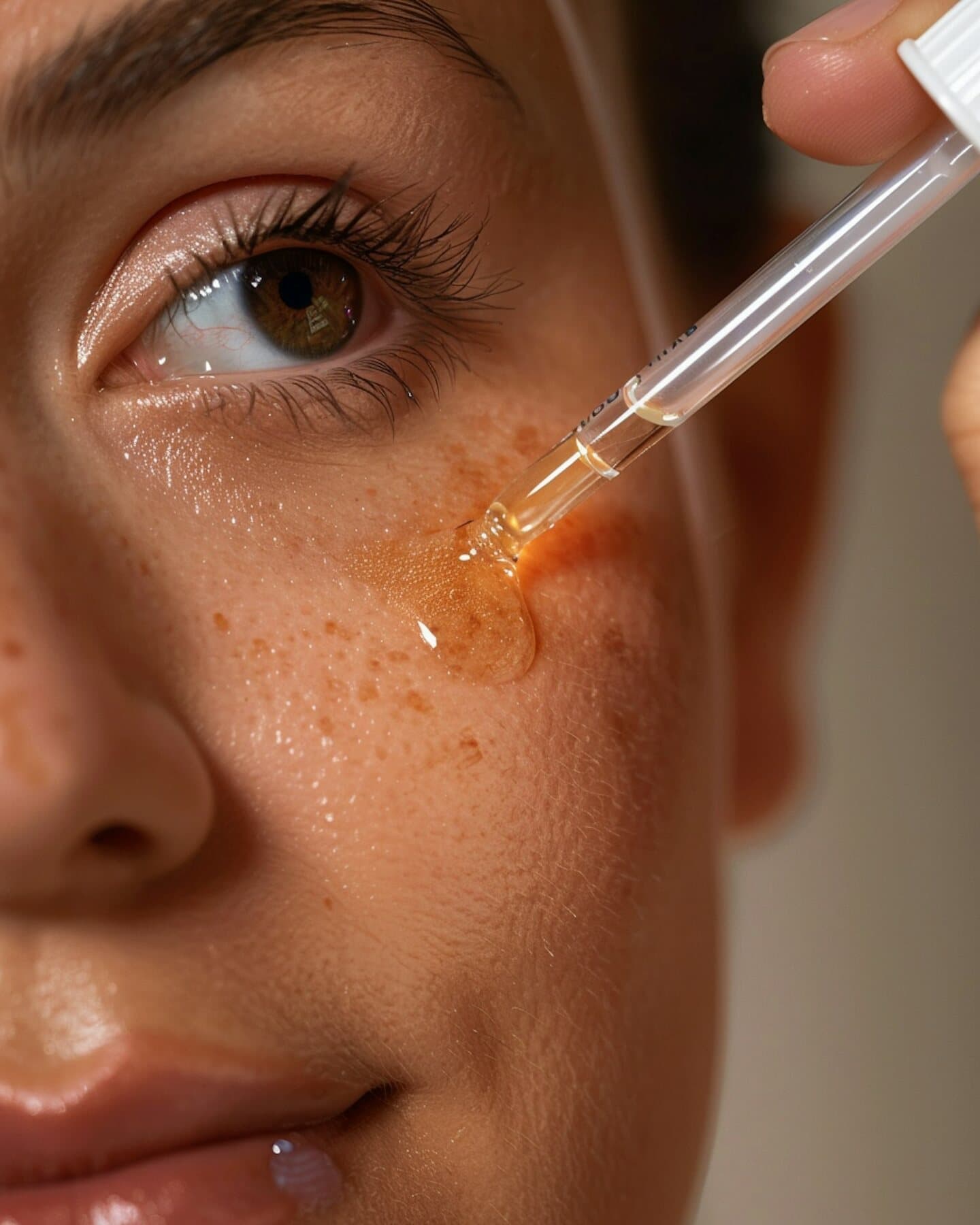 Aplicação de sérum durante um tratamento facial na Sense Clinic