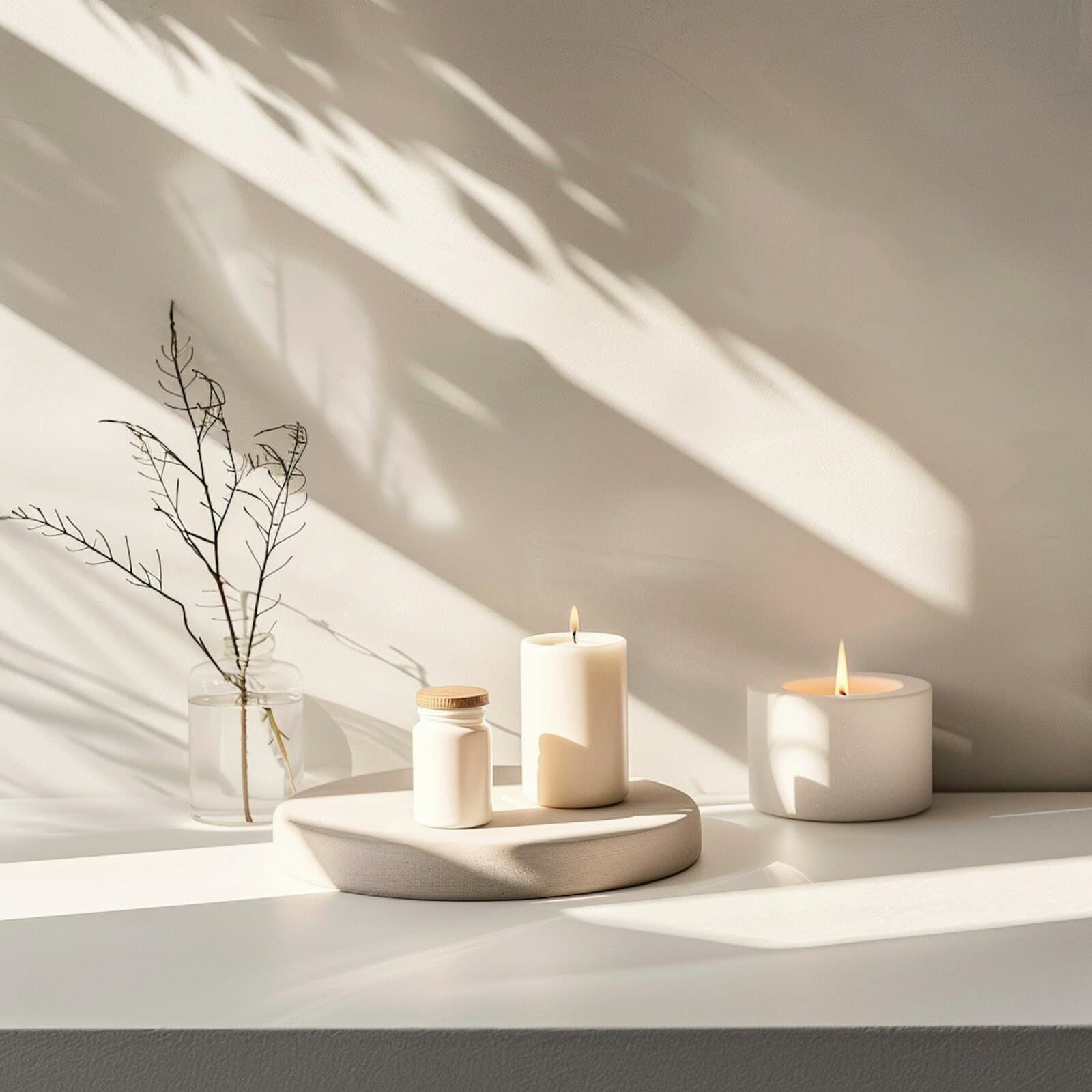 Ambiente de relaxamento do ritual BeCalm